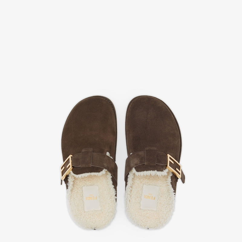 Fendi Feel Wool Mules