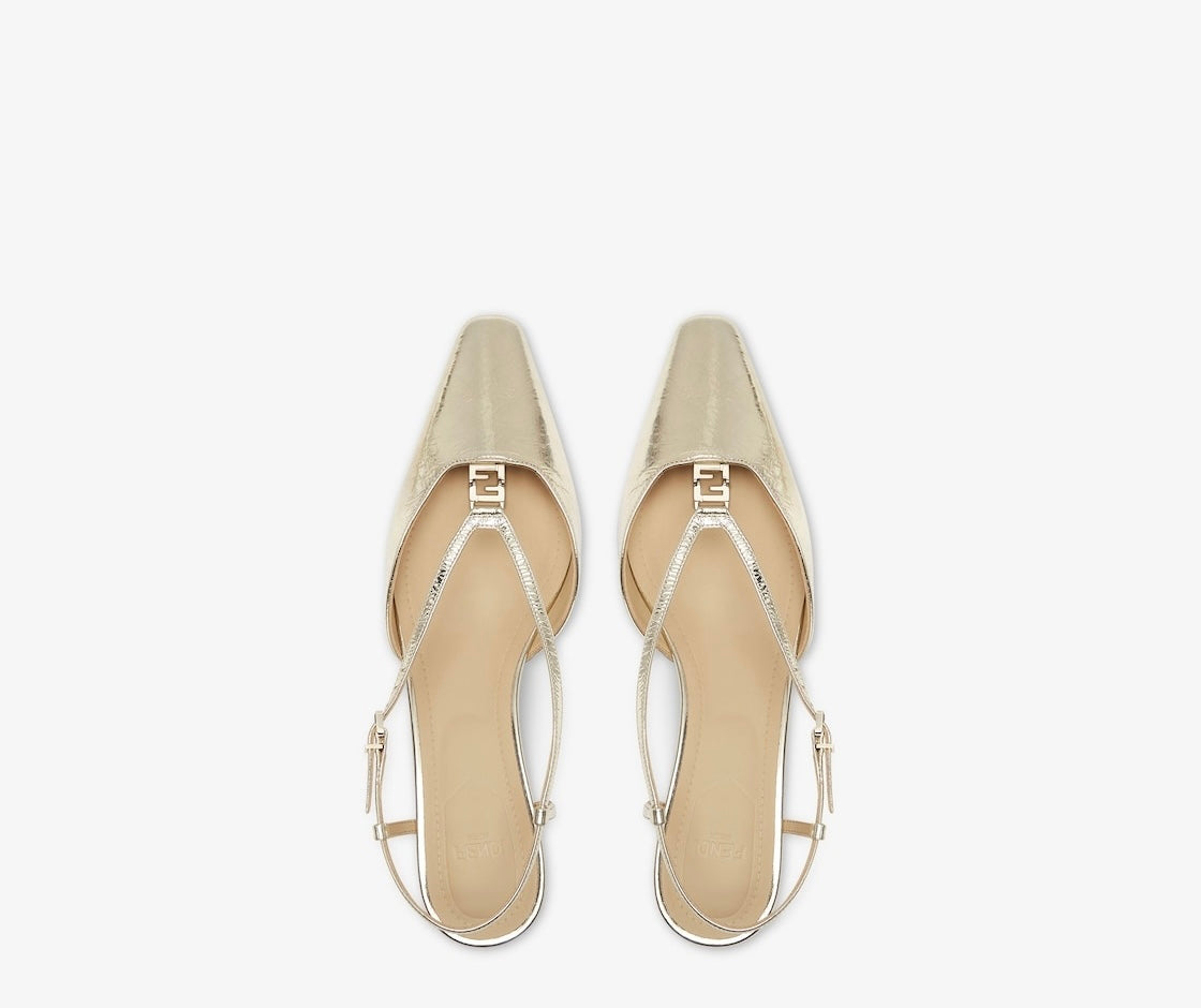 Fendi FFold Slingback Pumps