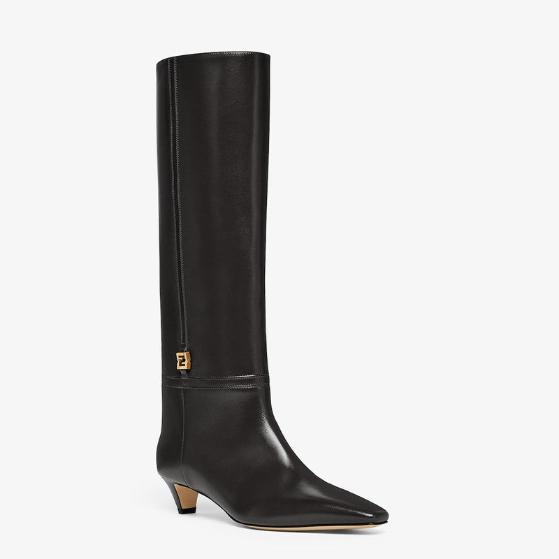 Fendi FFold Leather Boots