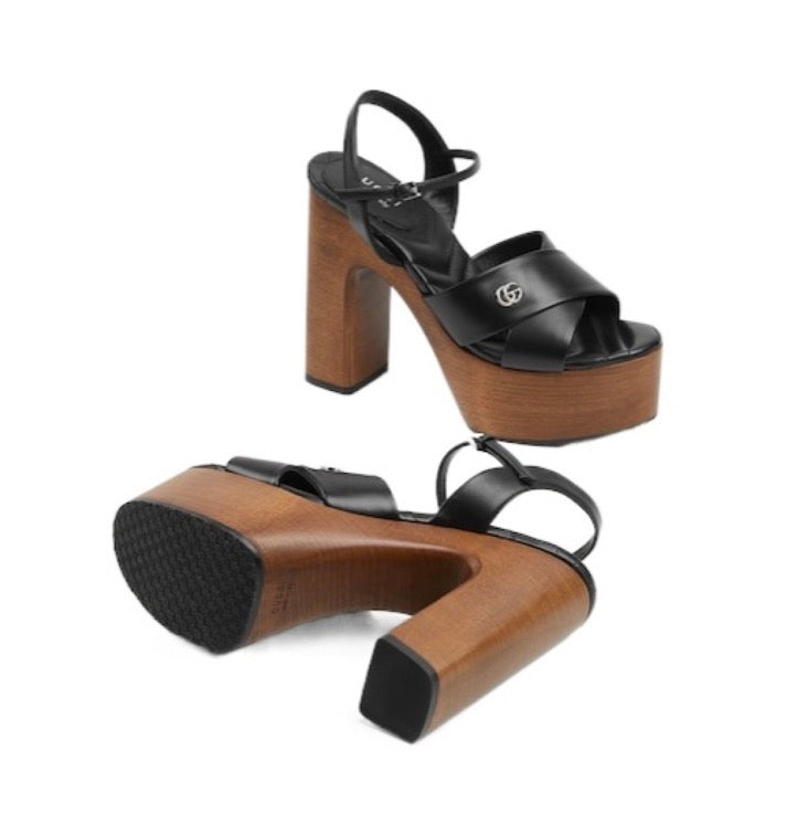 Gucci Double G Platform Sandals