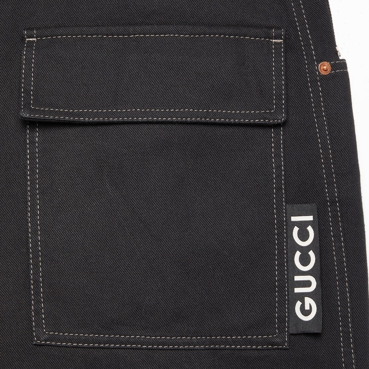 Gucci Logo Oversize Denim Pant