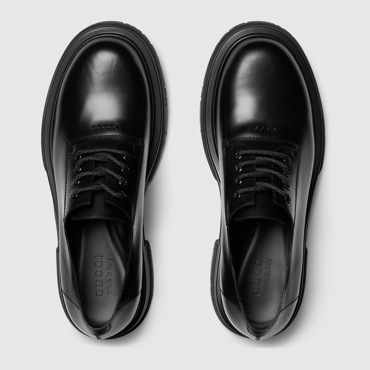 Gucci Tonal Logo Lace-Up Shoe