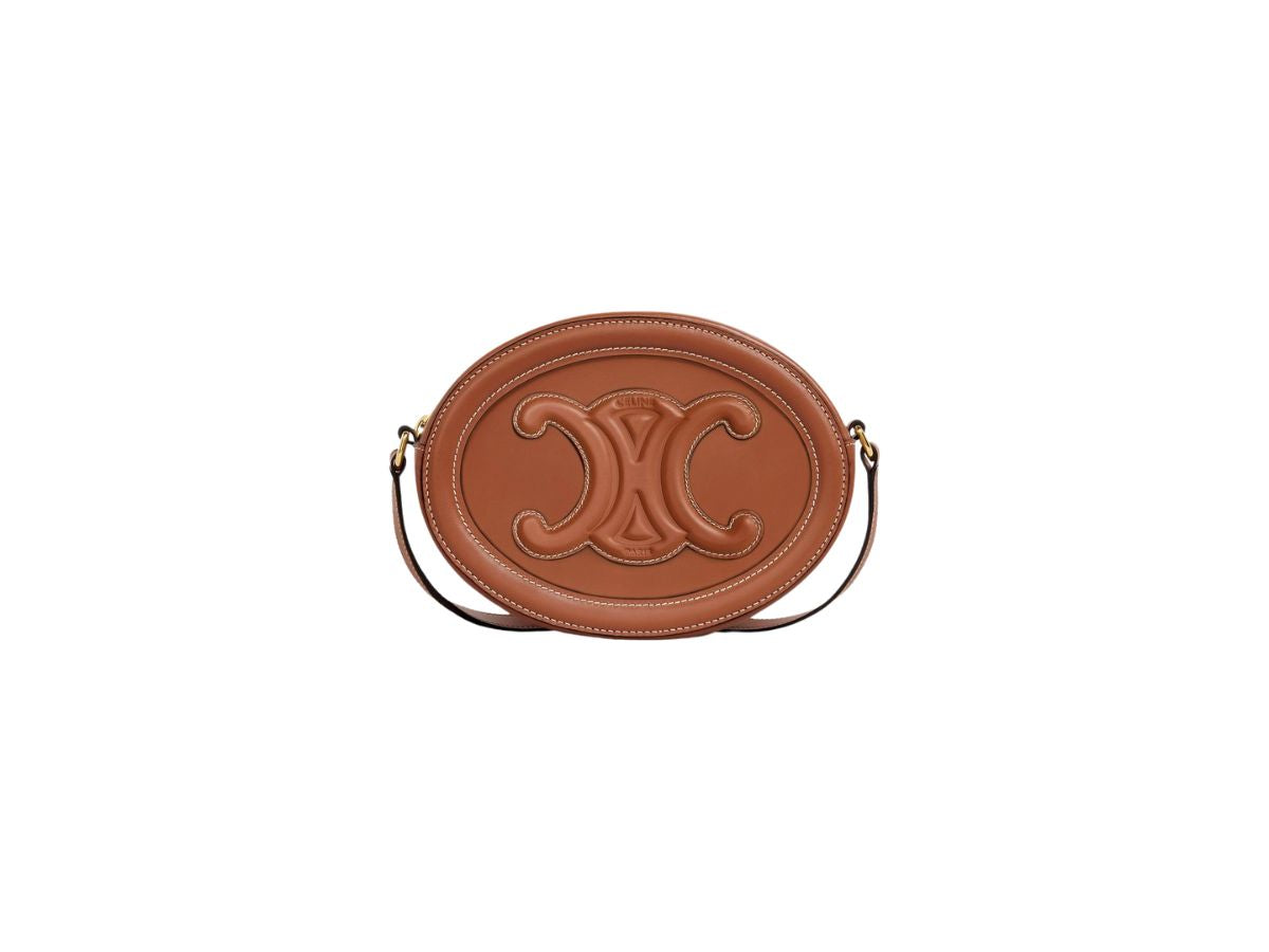 Celine Triomphe Oval Purse Cuir Crossbody