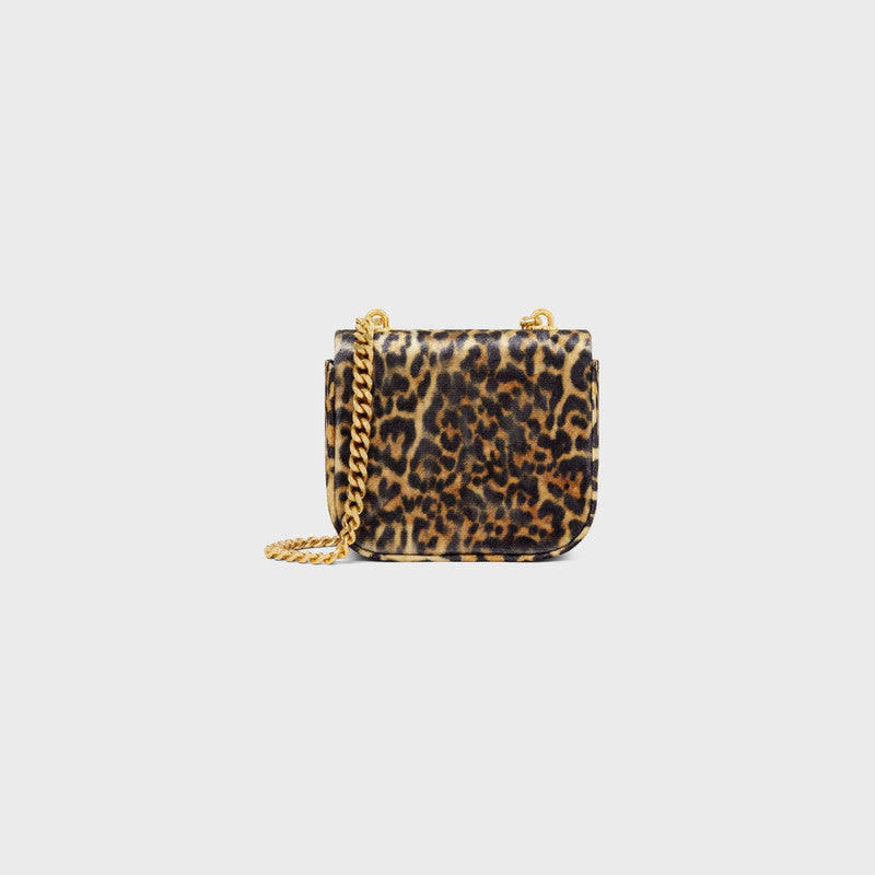 Celine Claude Leopard Crossbody