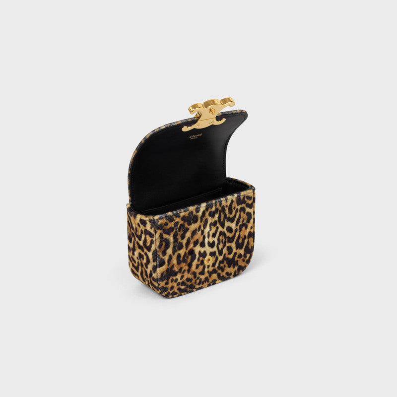 Celine Claude Leopard Crossbody