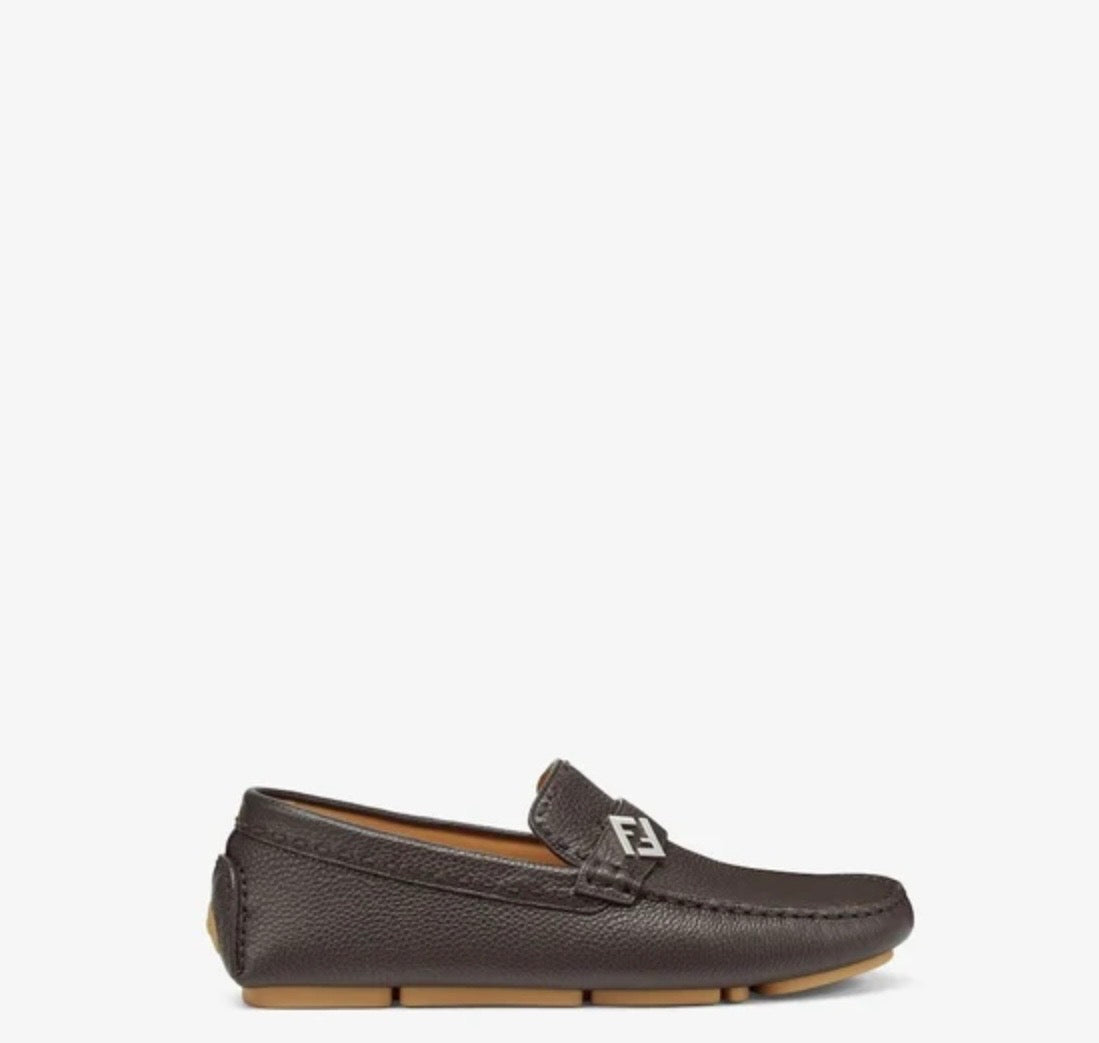 Fendi FF Metal Driving Loafers