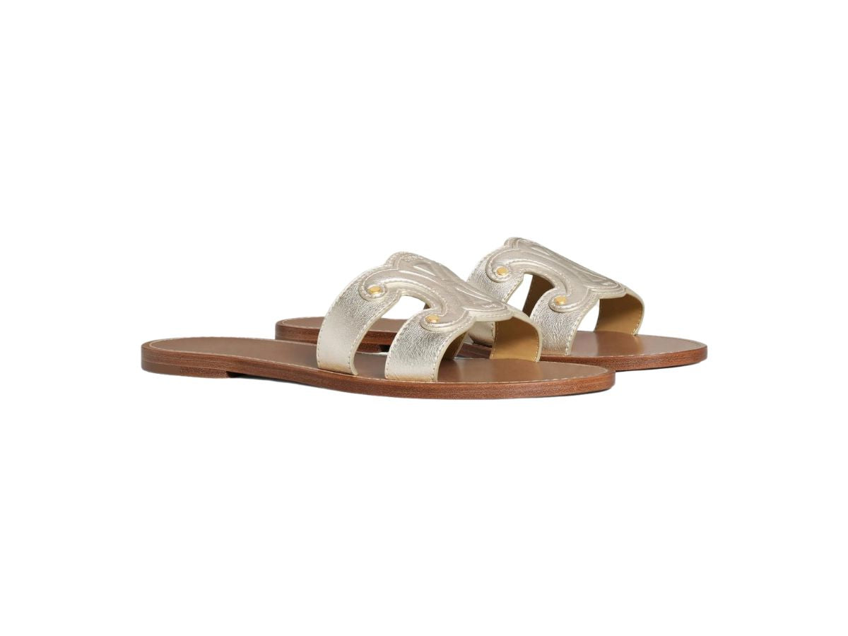 Celine Triomphe Slide Sandals