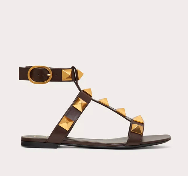 Valentino Roman Stud Flat Sandal