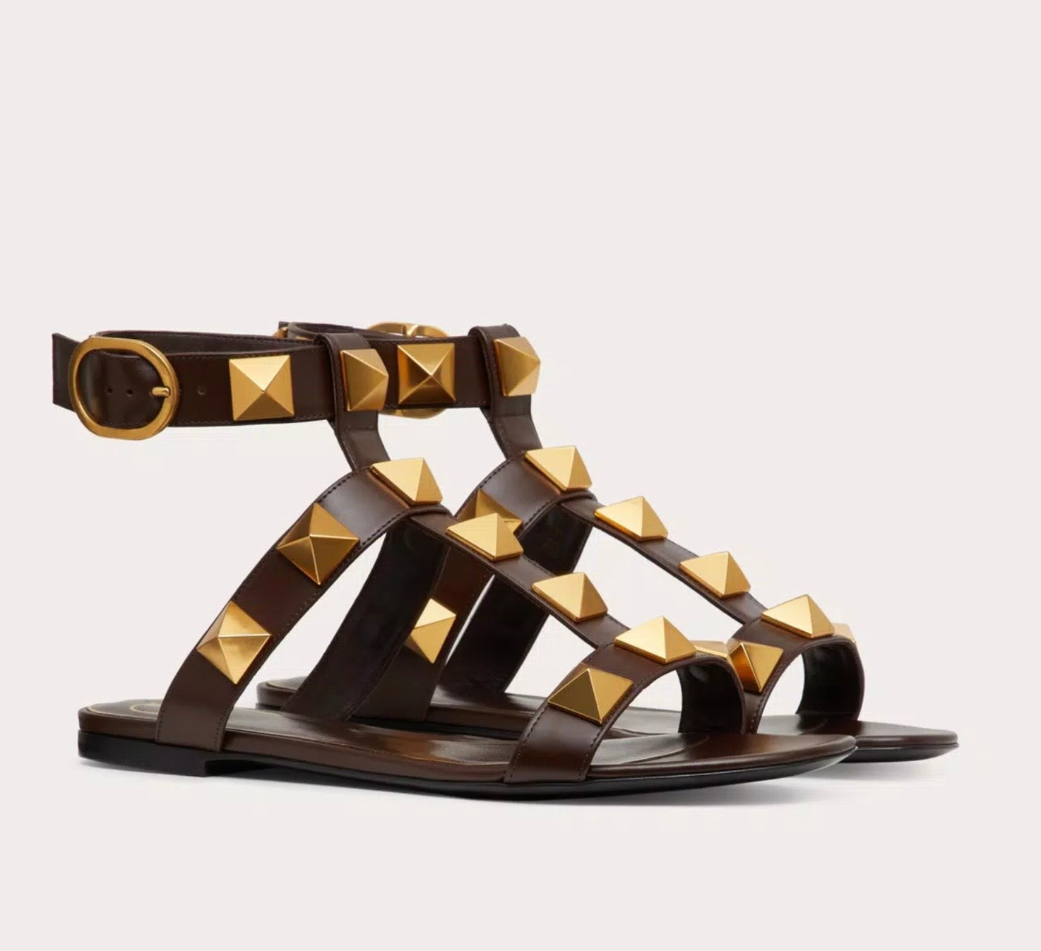Valentino Roman Stud Flat Sandal