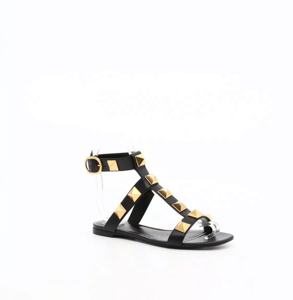 Valentino Roman Stud Flat Sandal
