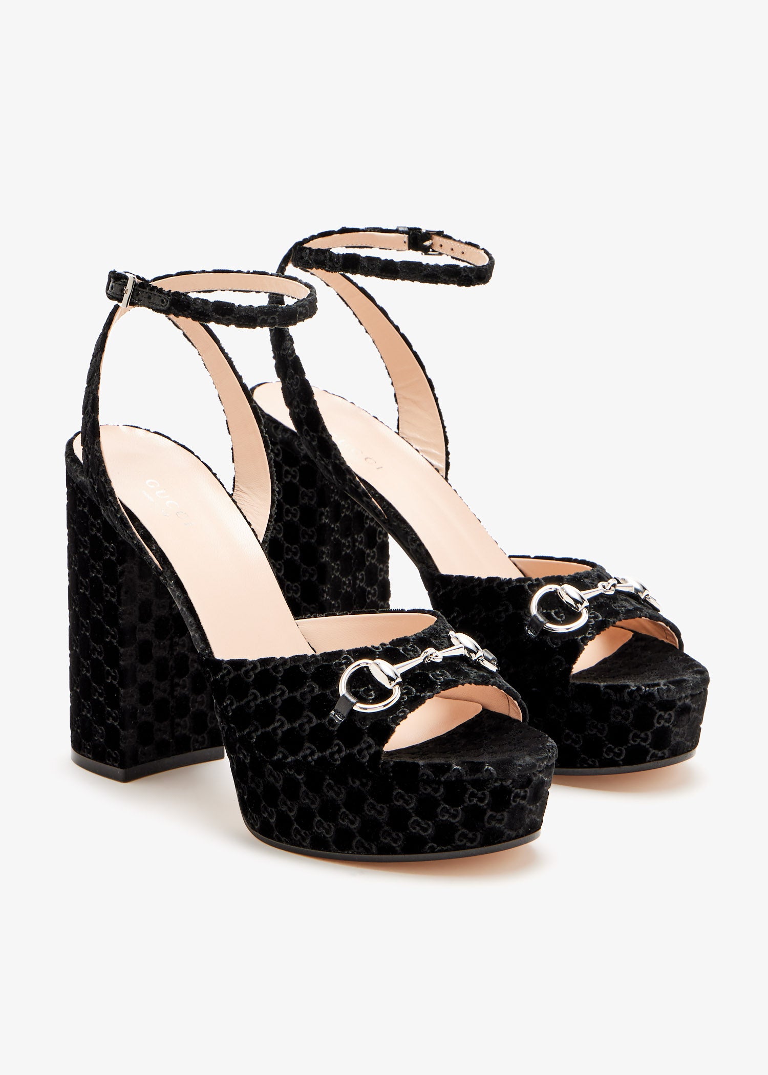 Gucci Horsebit GG Platform Sandals