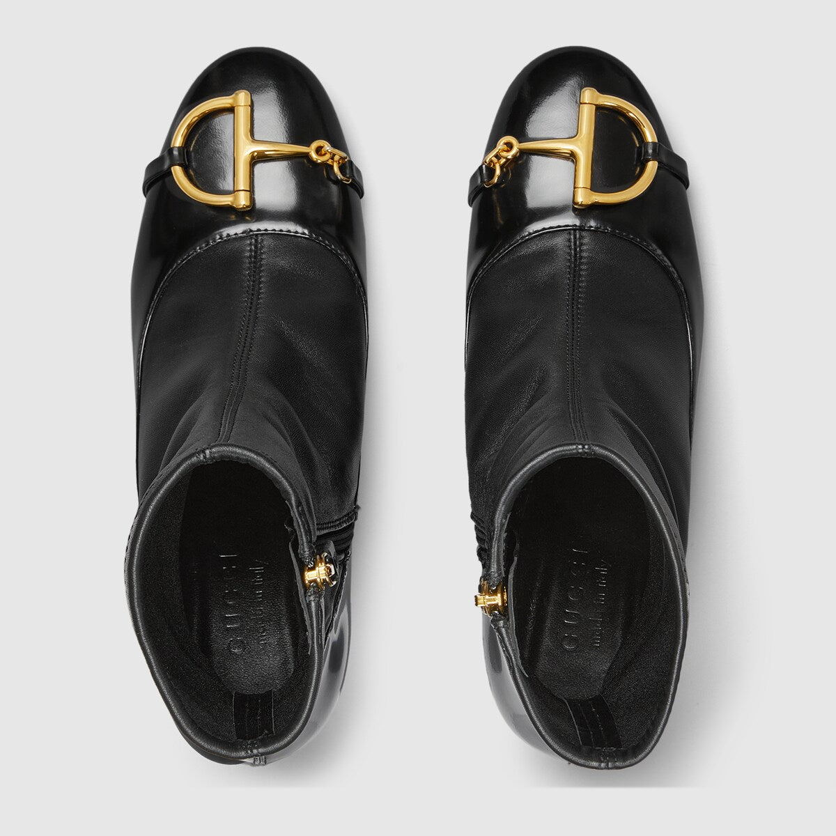 Gucci Half Horsebit Ankle Boots