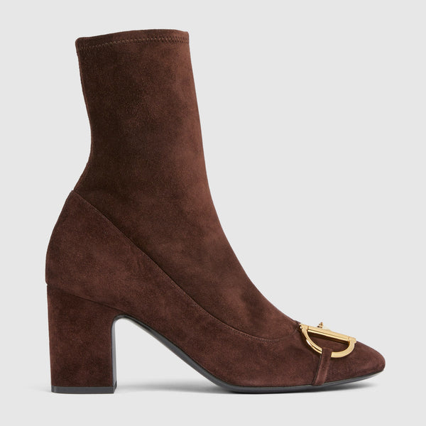 Gucci Half Horsebit Ankle Boots