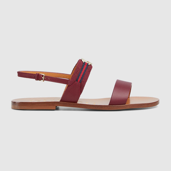 Gucci Interlocking G Web Sandals