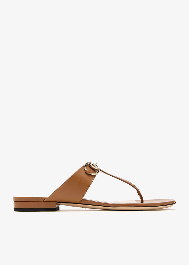 Gucci Horsebit Thong Sandals