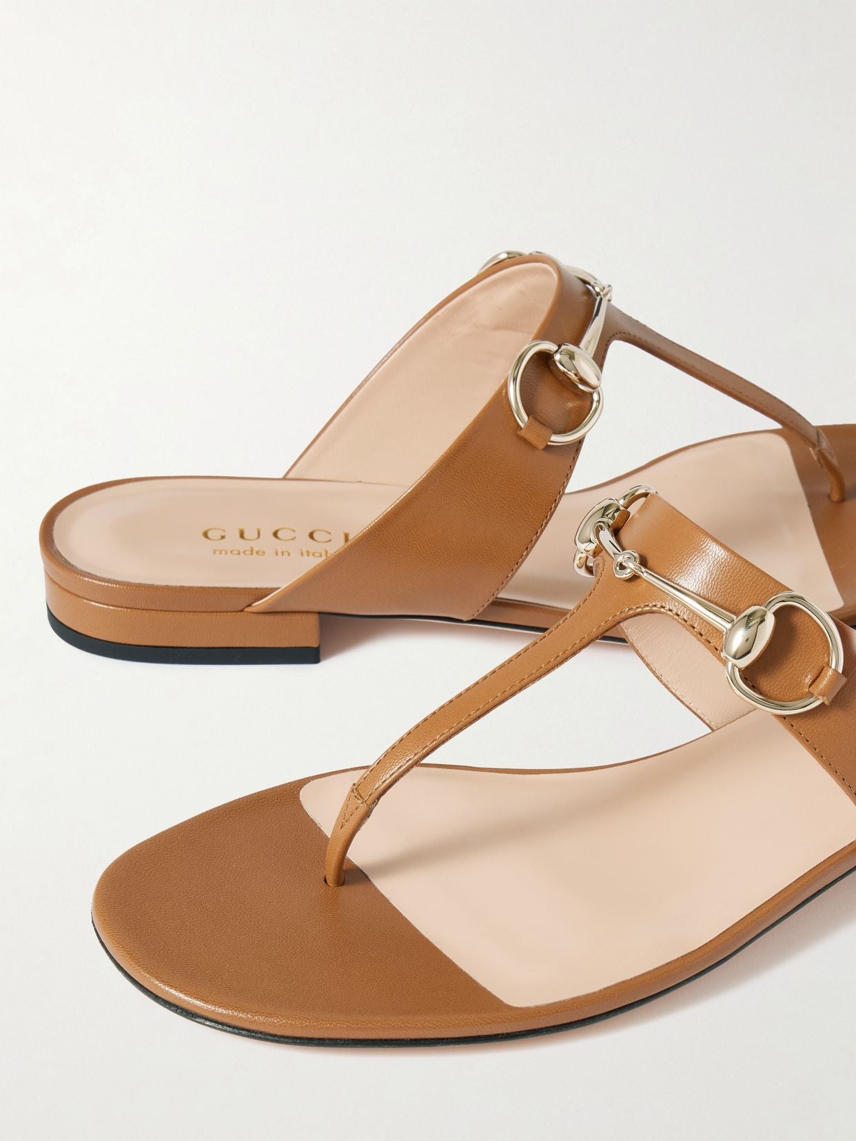 Gucci Horsebit Thong Sandals