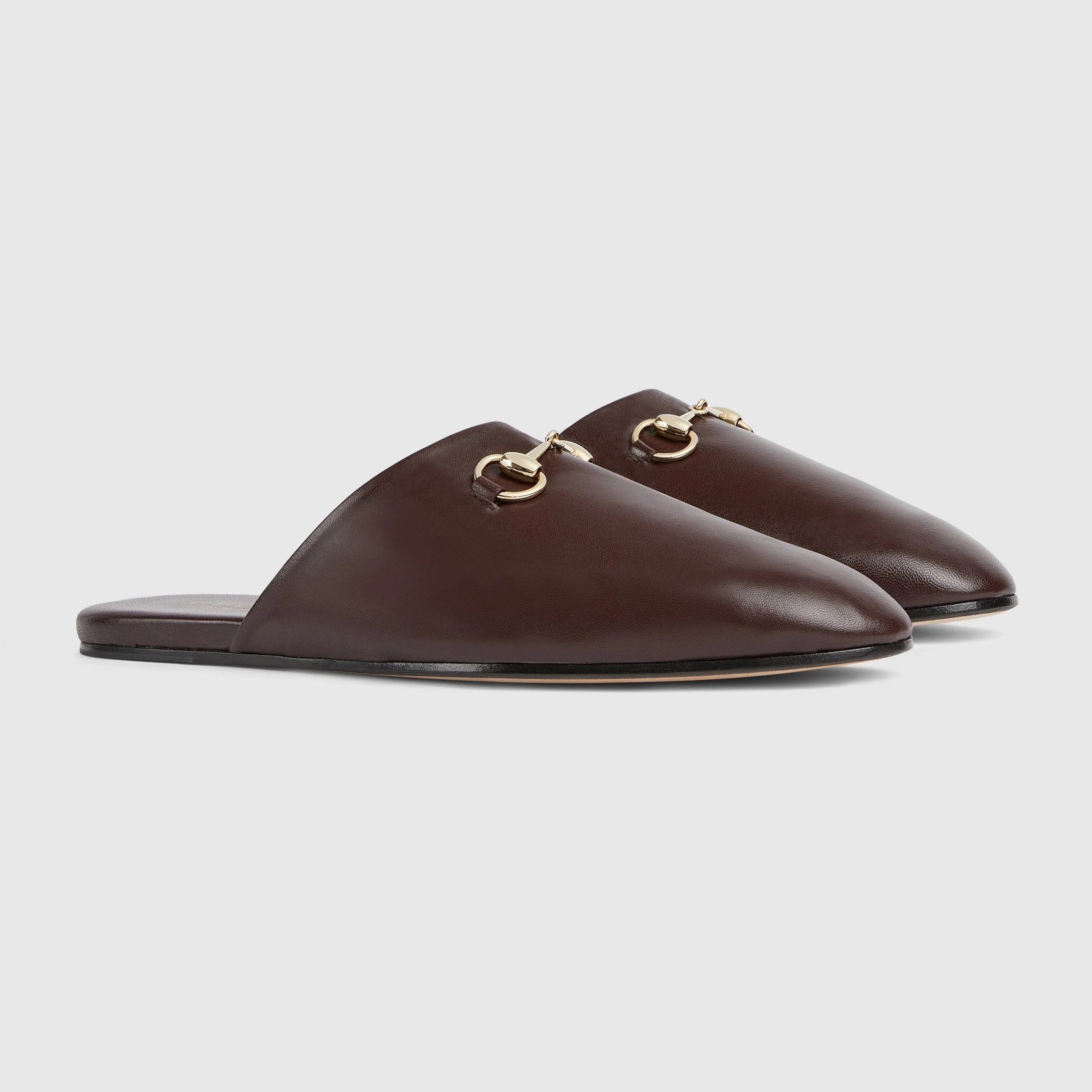 Gucci Horsebit Leather Mules