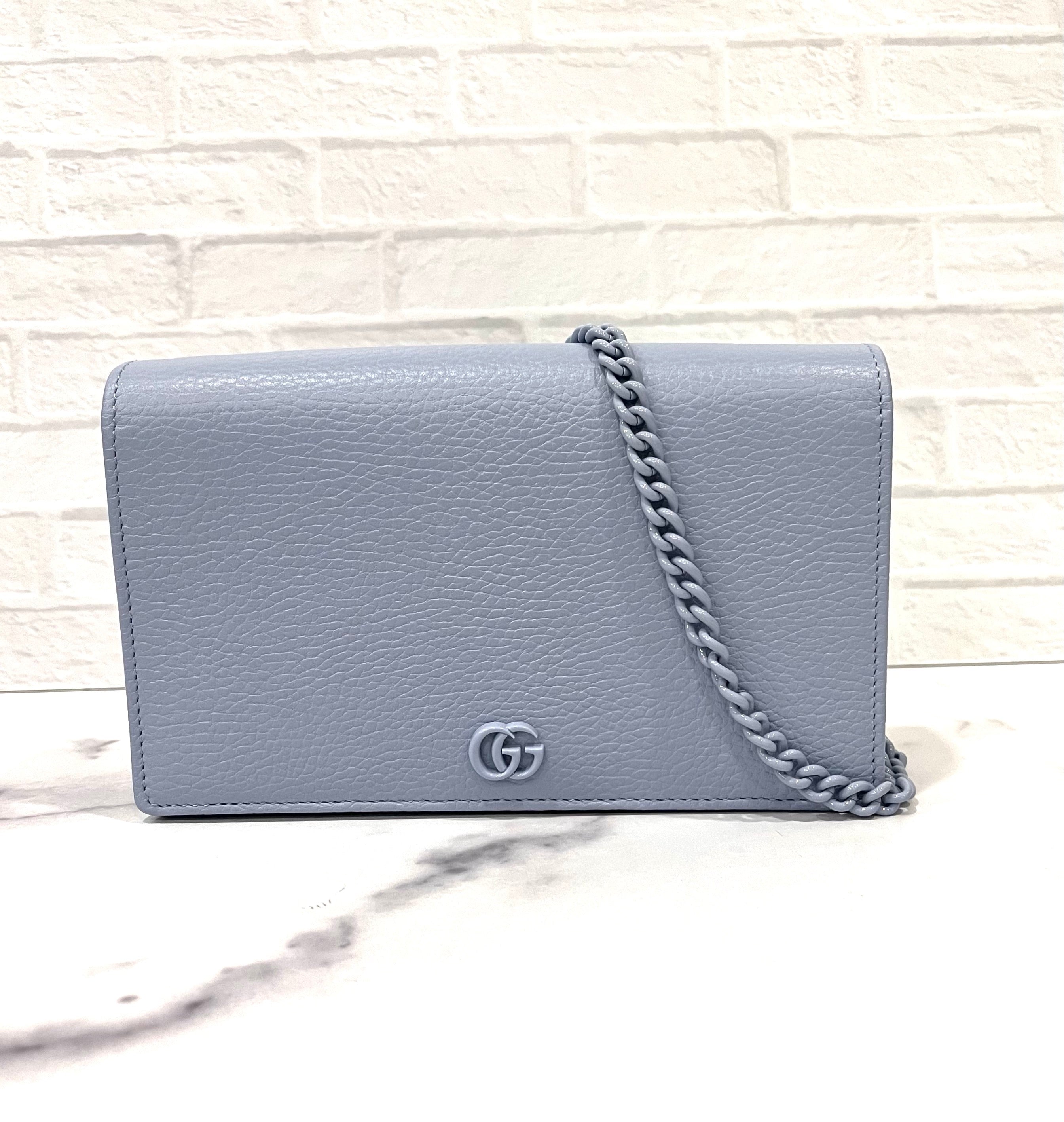 Gucci Double G Leather Crossbody Bag