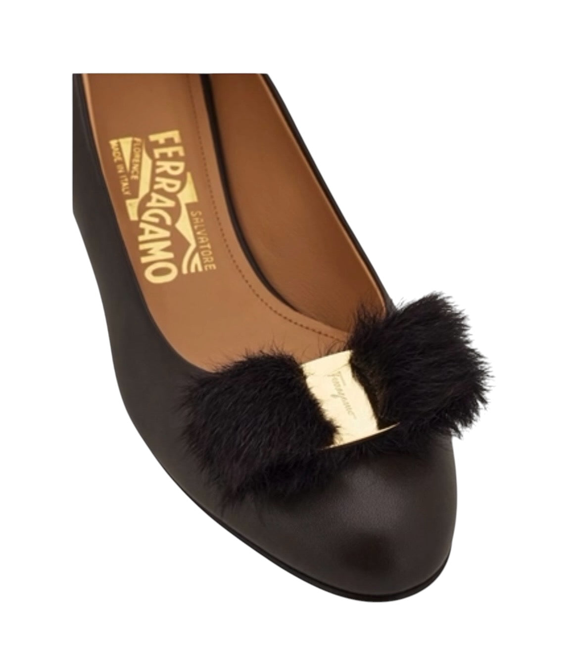 Ferragamo Vara Block Heel Pump