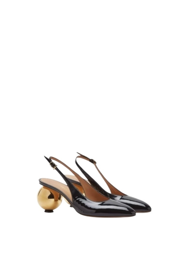 Ferragamo Spherical Heel Slingback Pump
