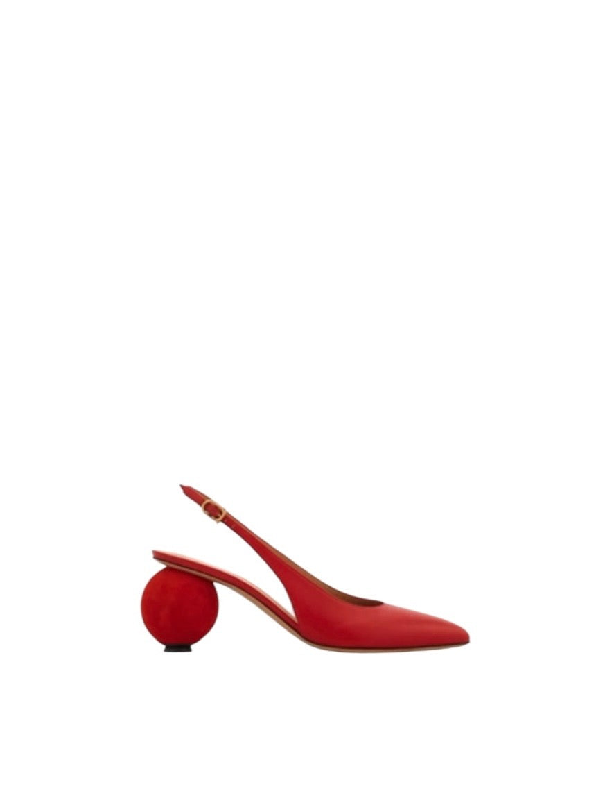 Ferragamo Spherical Heel Slingback Pump
