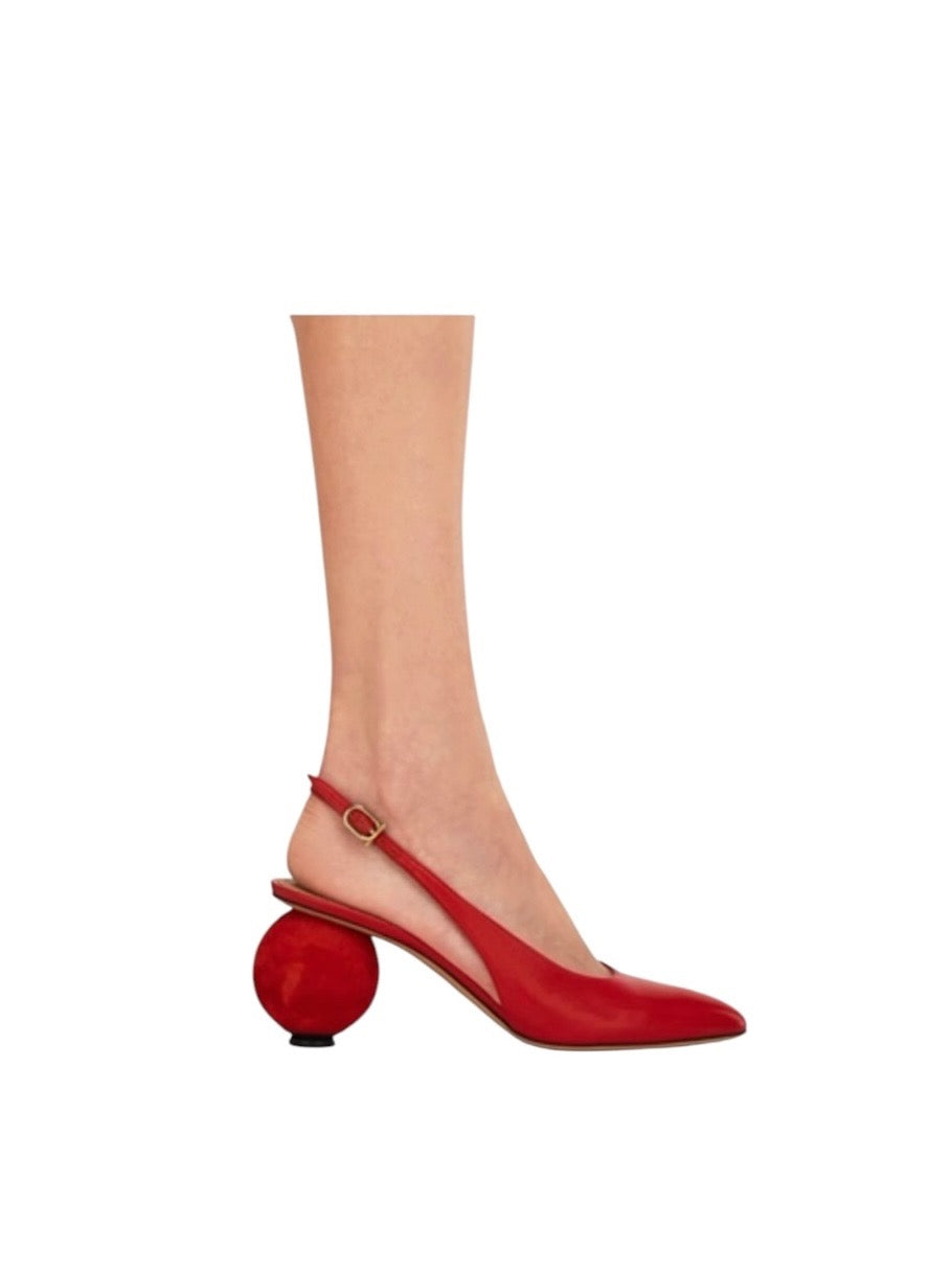 Ferragamo Spherical Heel Slingback Pump