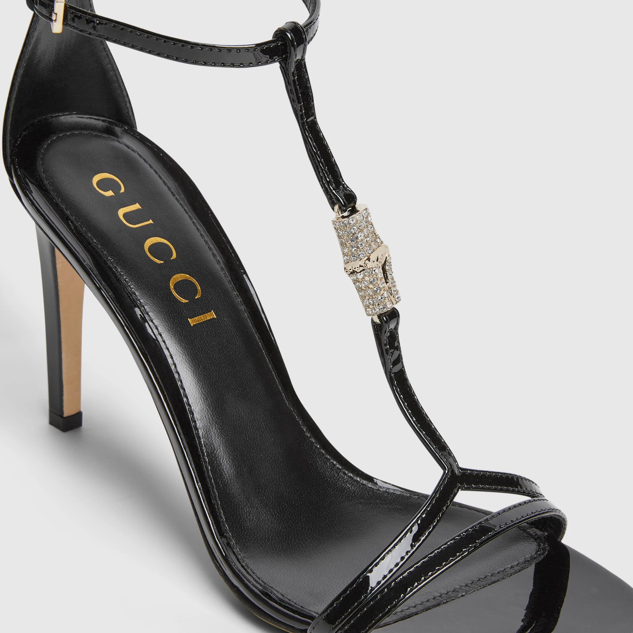 Gucci Bamboo Crystal Sandals