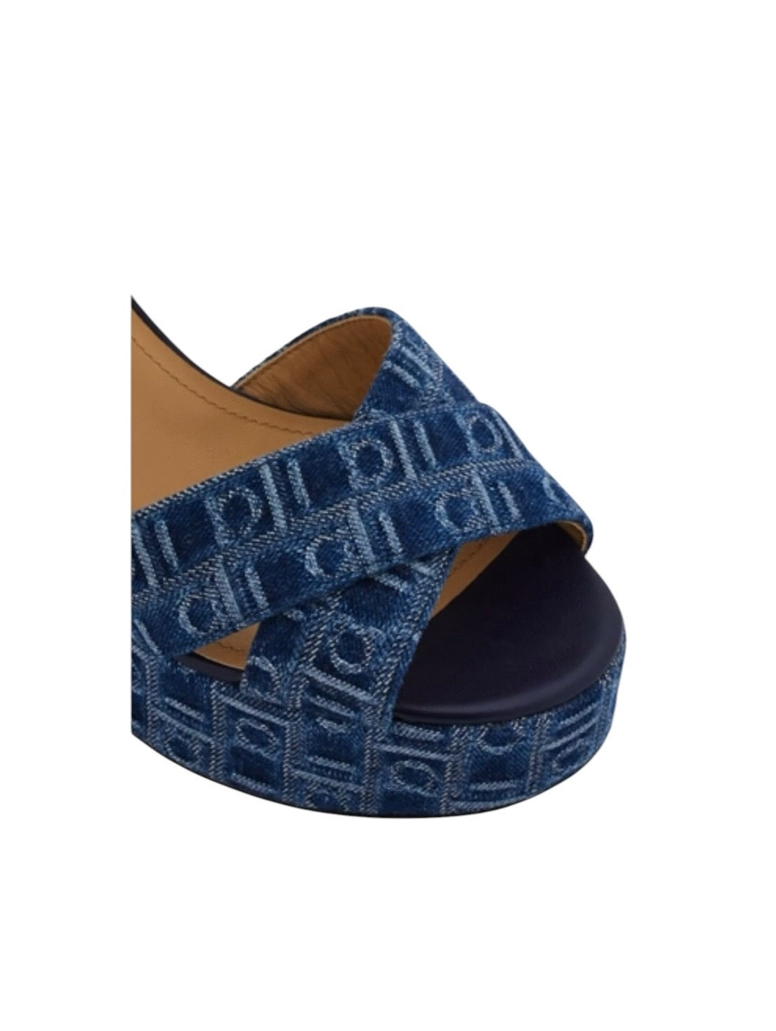 Ferragamo Monogram Platform Sandal