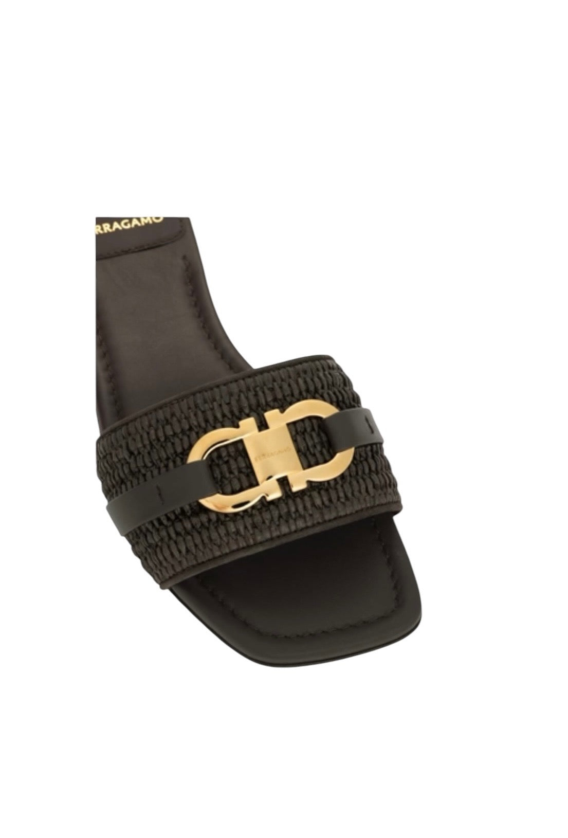Ferragamo Gancini Ornament Flat Slide