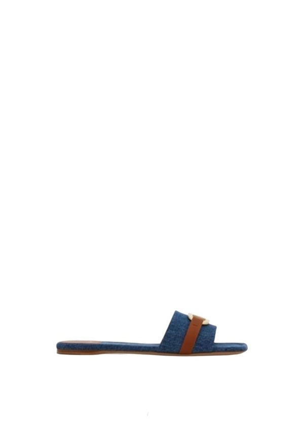 Ferragamo Gancini Ornament Flat Slide
