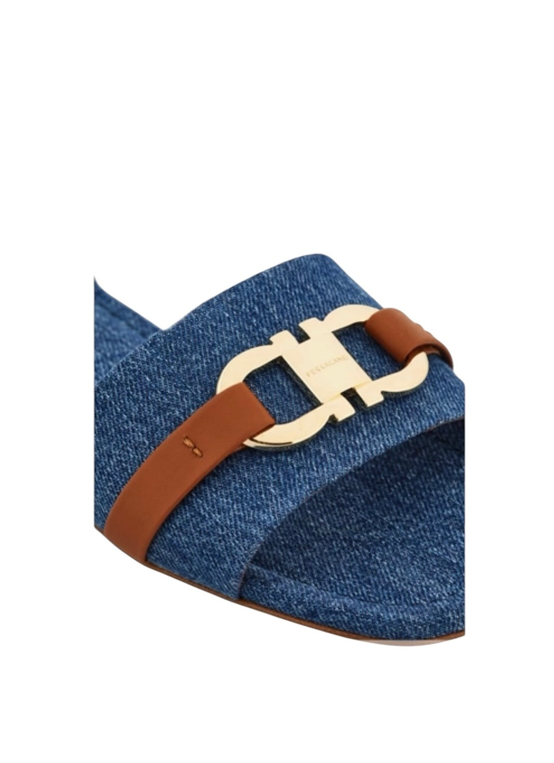 Ferragamo Gancini Ornament Flat Slide