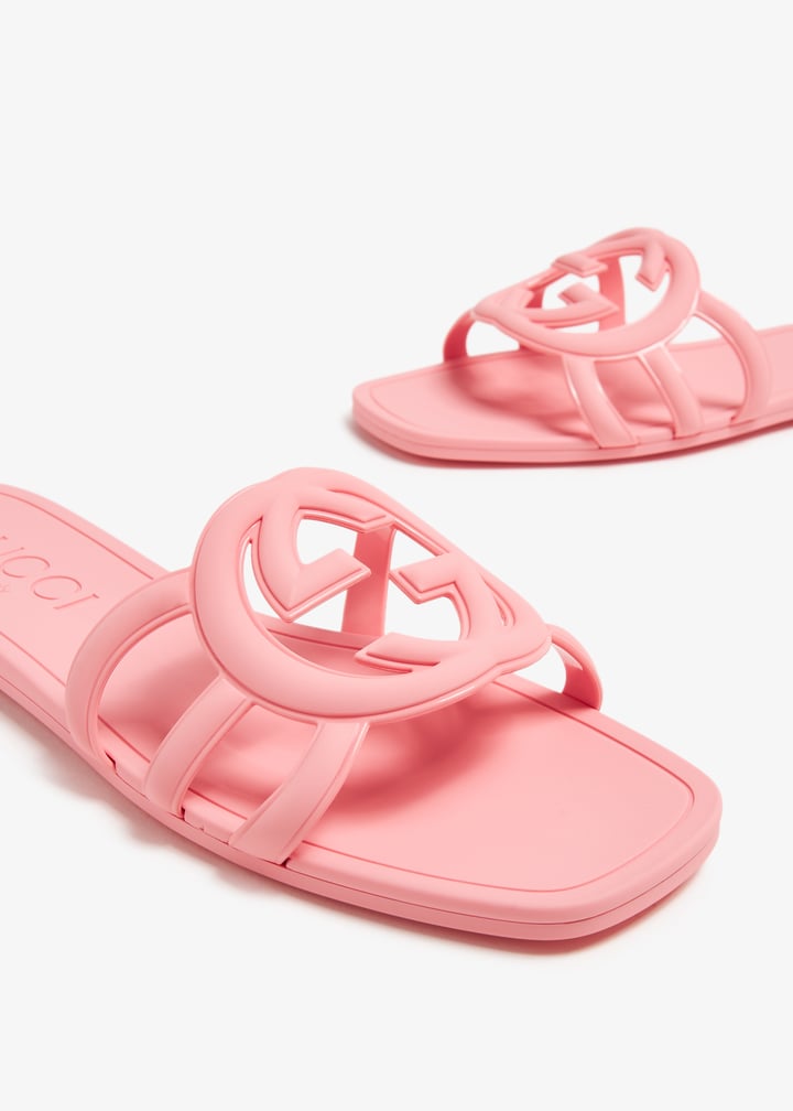 Gucci Interlocking G Rubber Slides