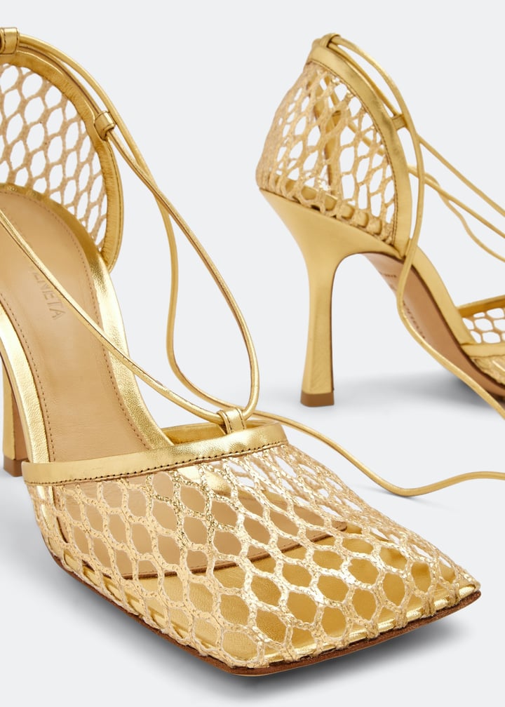 Bottega Veneta Stretch Lace Up Sandals