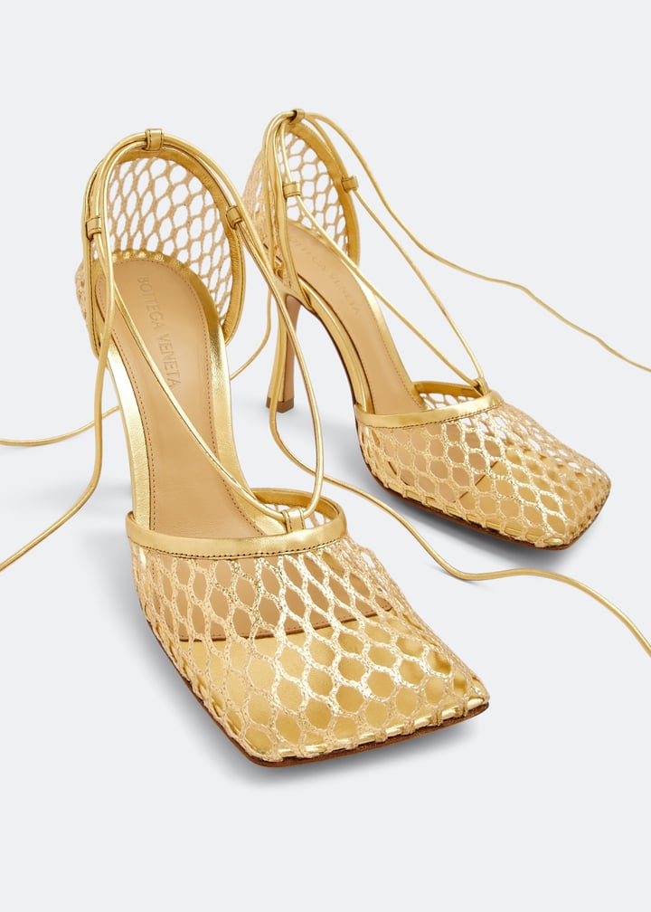 Bottega Veneta Stretch Lace Up Sandals