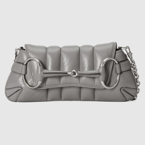 Gucci Jumbo Horsebit Leather Chain Shoulder Bag