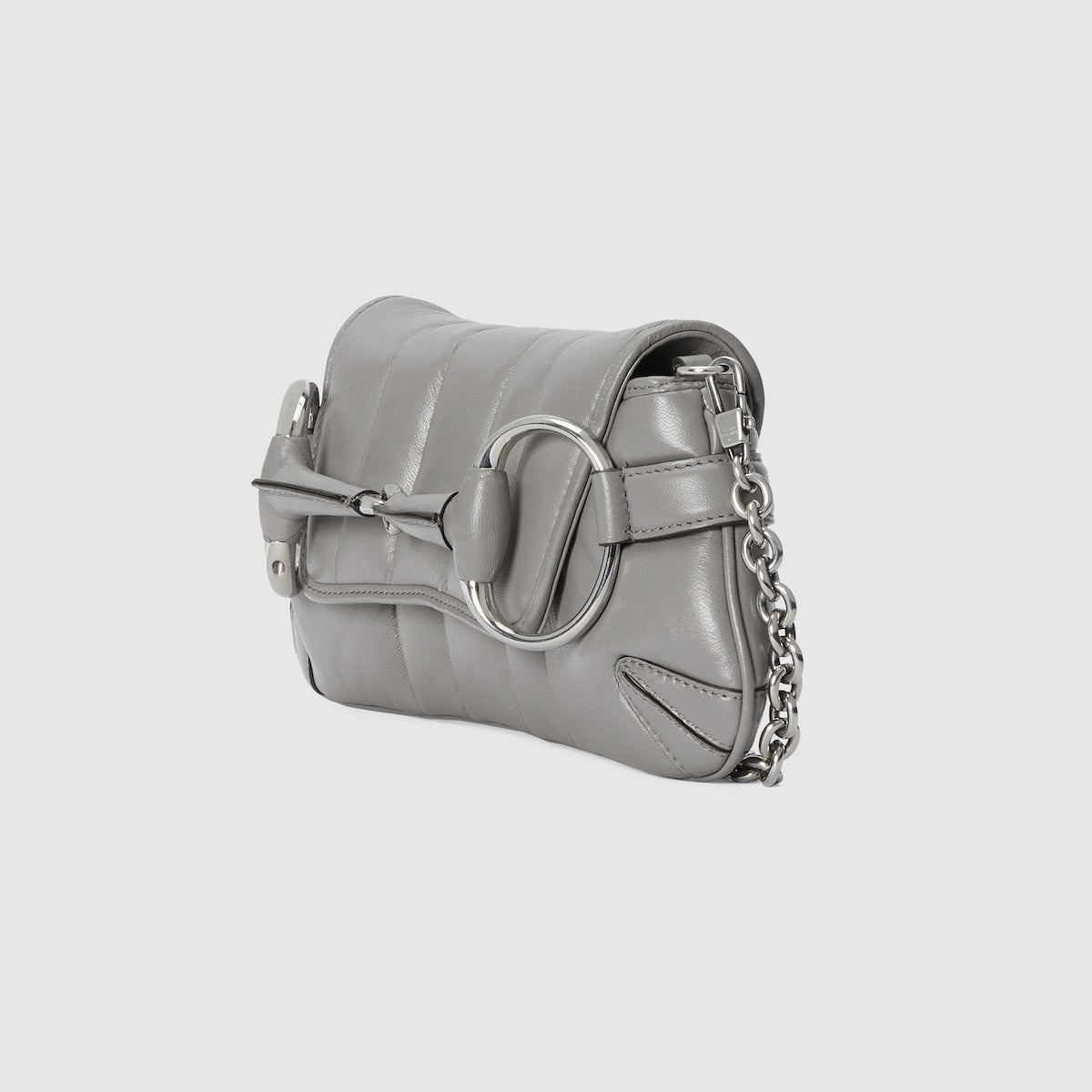 Gucci Jumbo Horsebit Leather Chain Shoulder Bag
