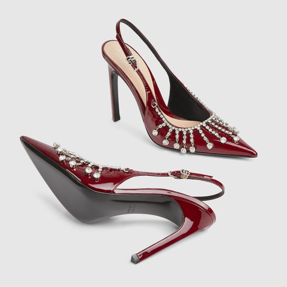 Gucci Crystal Chain Pumps