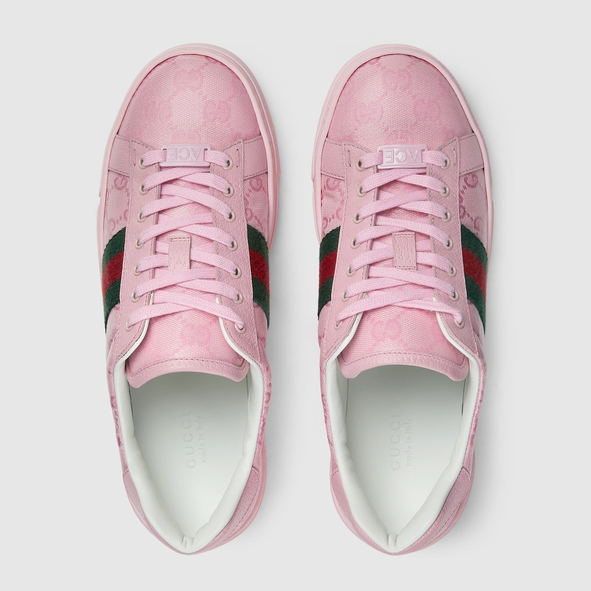 Gucci Ace Web Canvas Sneakers