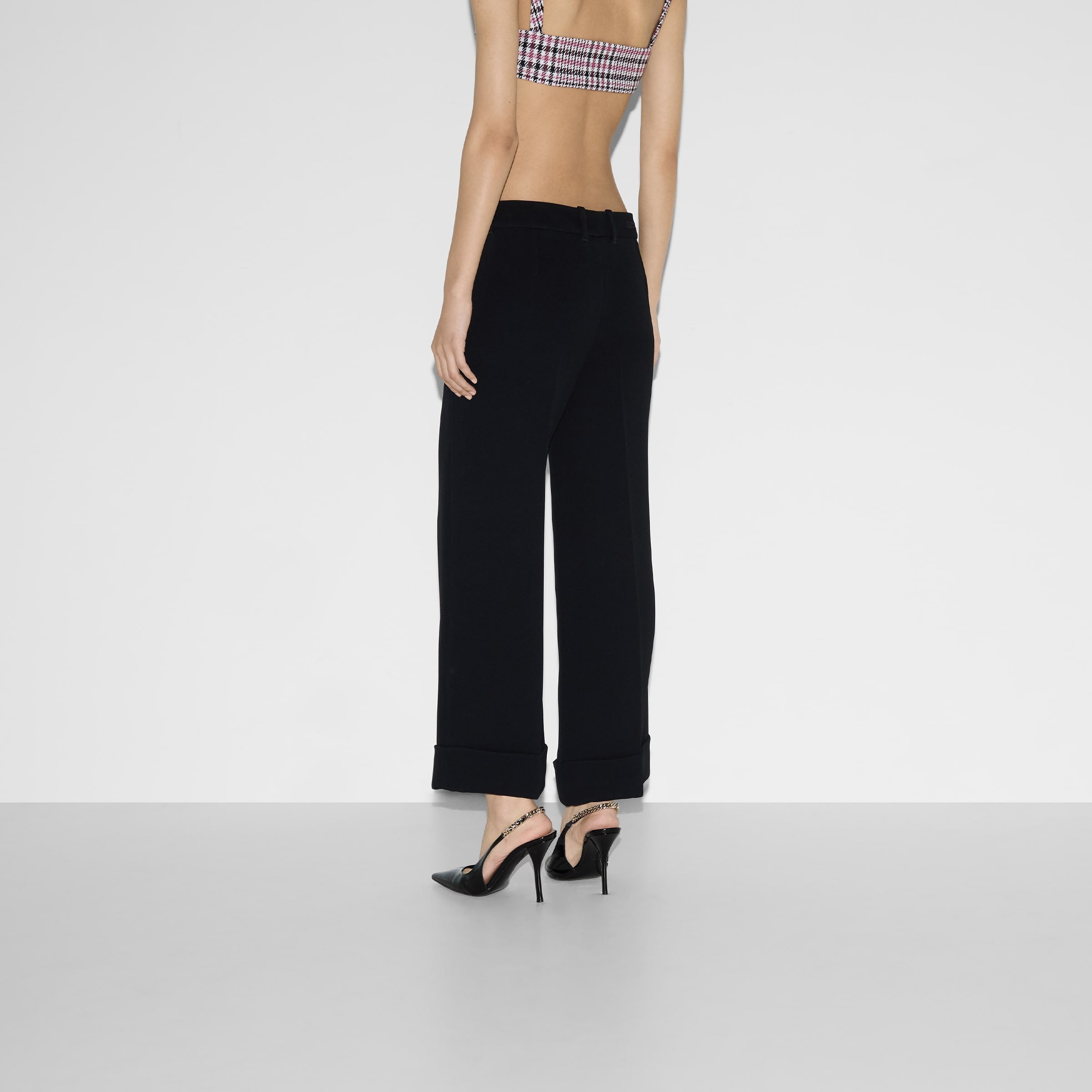 Gucci Embroidered Viscose Sable Pant