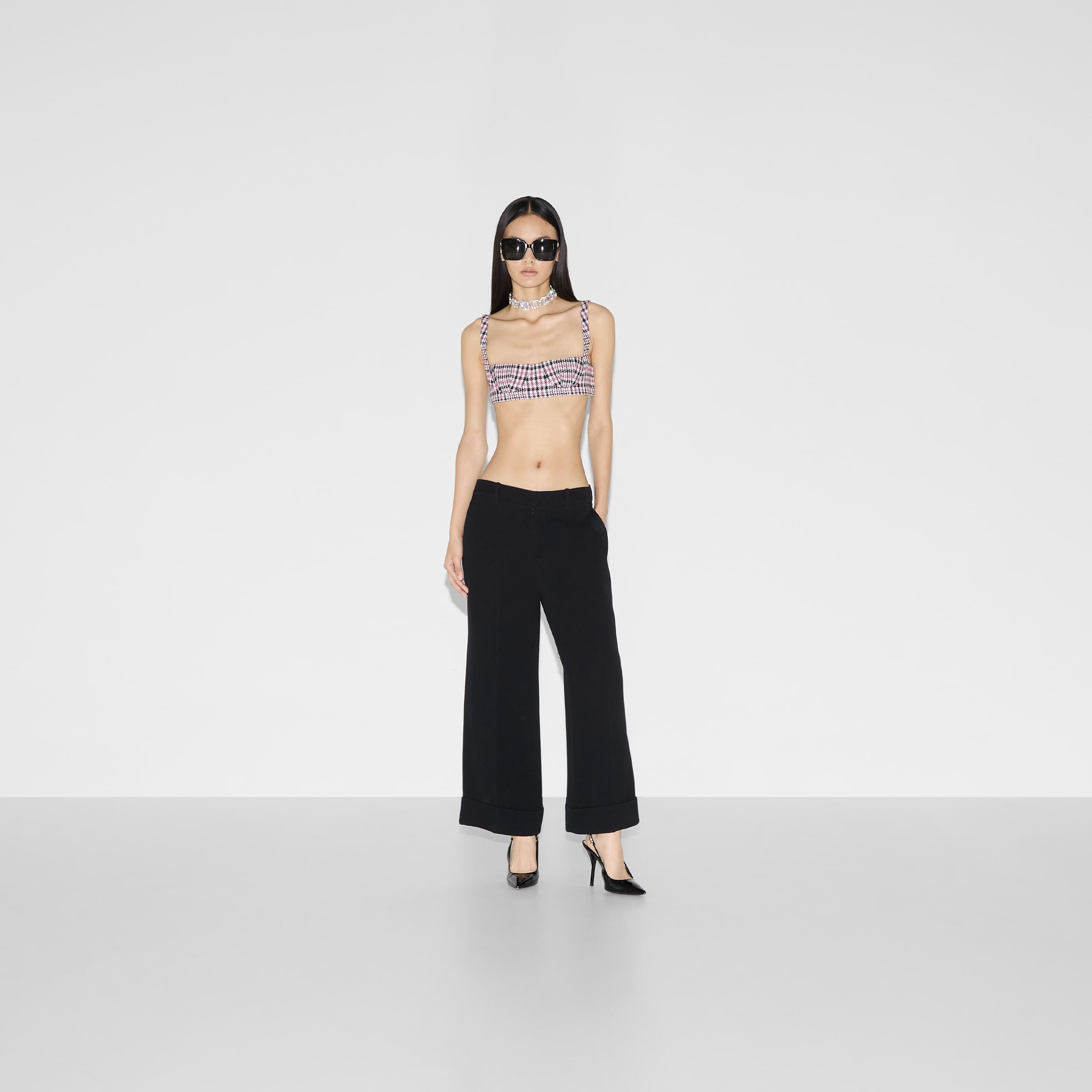 Gucci Embroidered Viscose Sable Pant