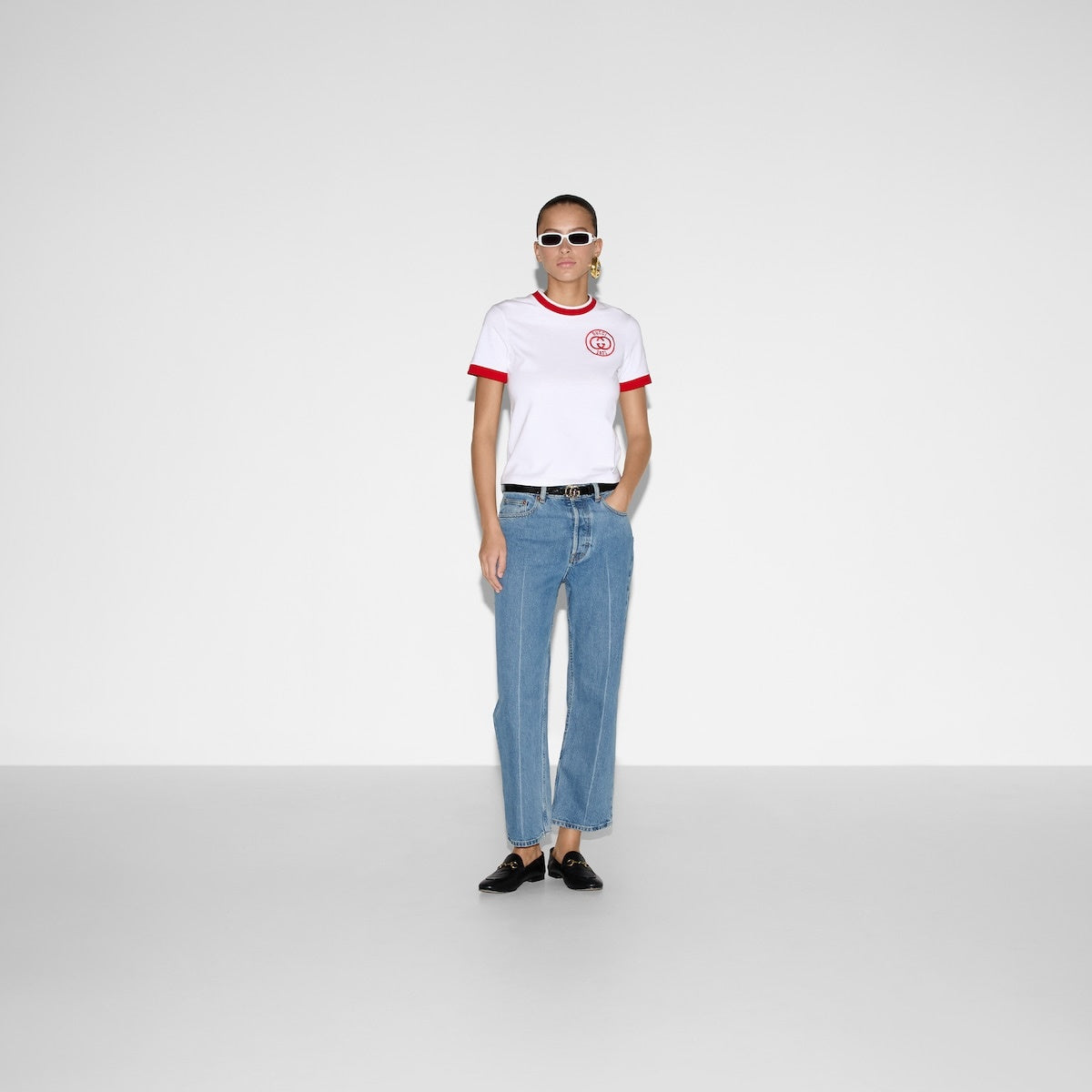 Gucci Interlocking G Cotton Jersey T-Shirt