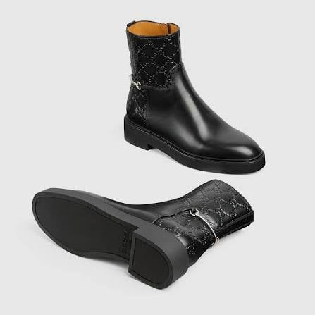 Gucci Slim Horsebit Ankle Boots