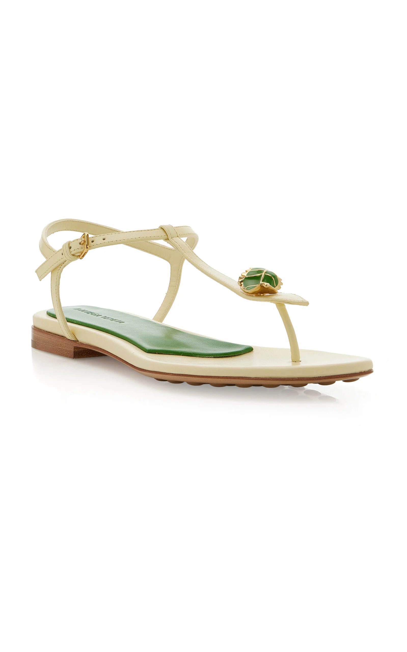 Bottega Veneta Rana Flora Thong Sandals