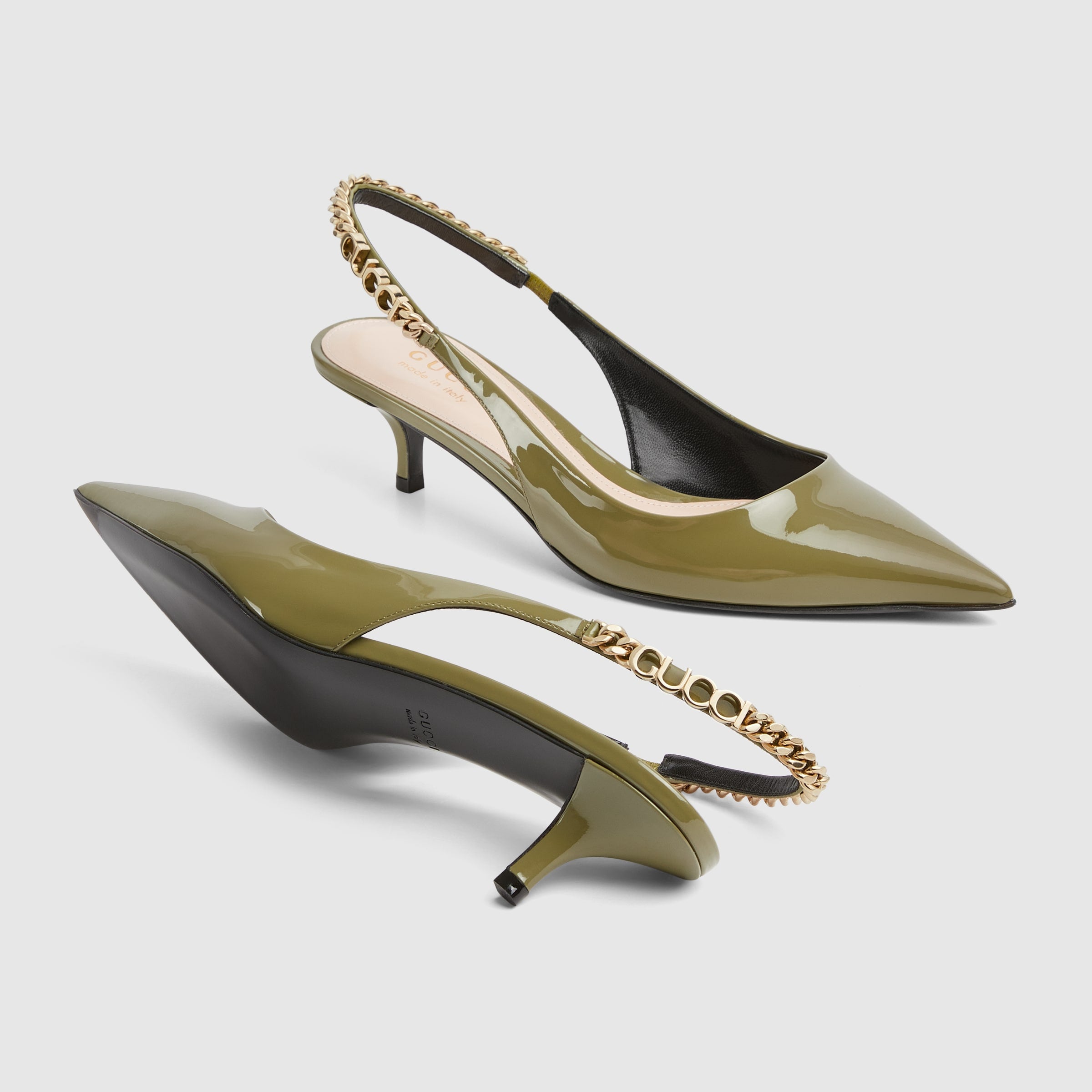 Gucci Signoria Leather Pumps