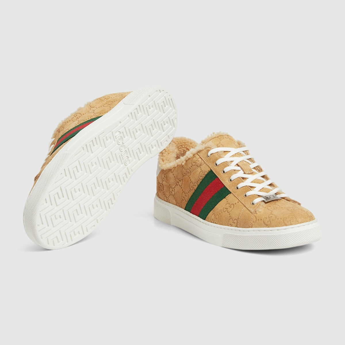 Gucci Ace Web Wool Sneakers