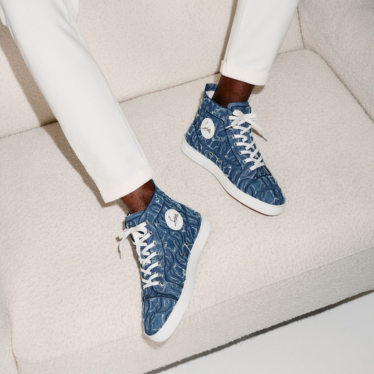 Christian Louboutin Louis Denim Sneakers