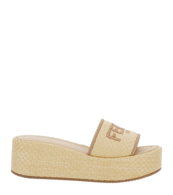 Fendi Raffia Sunshine Sandal