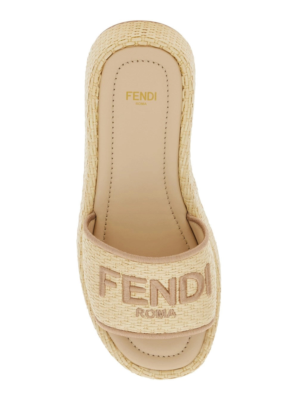 Fendi Raffia Sunshine Sandal