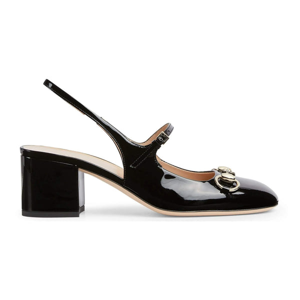 Gucci Horsebit Patent Leather Pumps