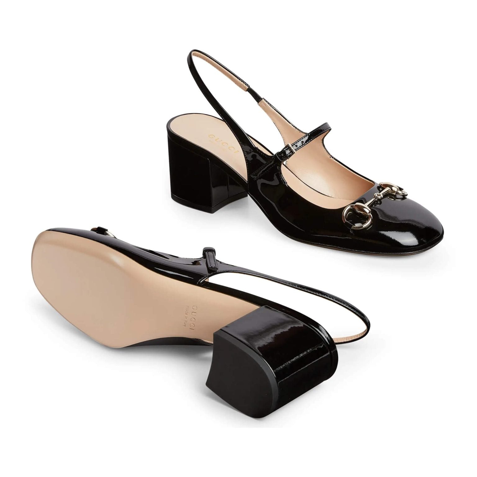 Gucci Horsebit Patent Leather Pumps